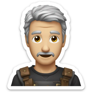 Angelo dice si ya cállate Gadrel dice que eso no dejará q muera por el ataque combinado  sticker