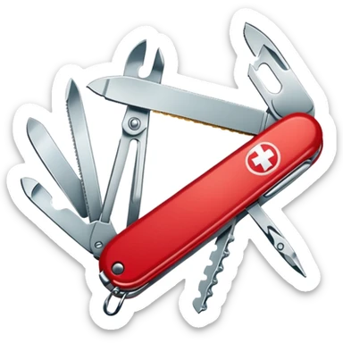 swiss army knife sticker
