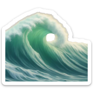 Wave at friends  sticker