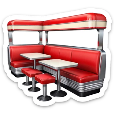 route 66 american diner sticker