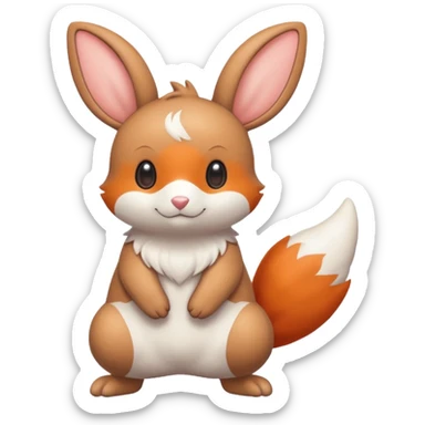 Buizel-Buneary-Minccino-fusion sticker