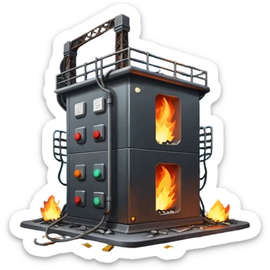 exploded substation sticker