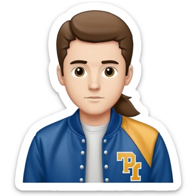 Create me an image of bob and pony boy from the outsiders sticker