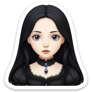 alice in wonderland gothic  sticker