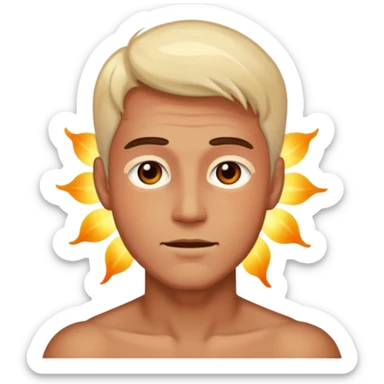 A man with aura sticker