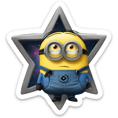 minion star sticker