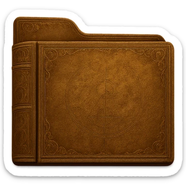 Combine the two layers to create the full ornate folder, matching the exact look and style of the provided ornate folder image. Maintain a transparent background. sticker