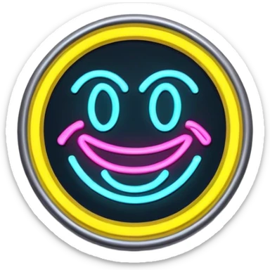 Neon signboard sticker