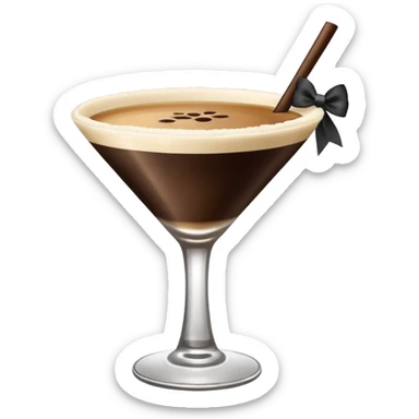 espresso martini Black Bow sticker