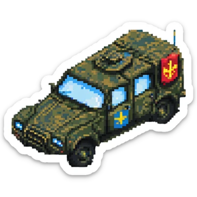 Ukrainian military transport sticker