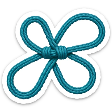 Basic sailing knots the Bowline, which creates a fixed loop, the Figure Eight, used as a stopper knot, the Reef Knot (or square knot) for joining two lines, and the Clove Hitch for securing a line to a post or piling sticker