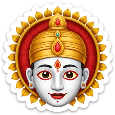 Lord Venkateswara tilak sticker