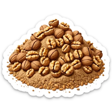 powdered walnuts sticker