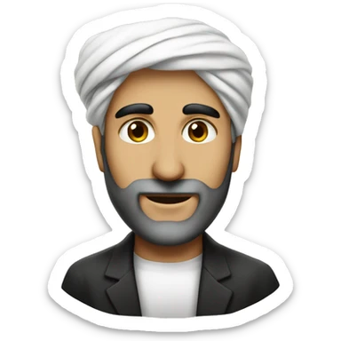 a man with shir o khorshid iran flag on his face  sticker