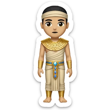 Imhotep The Mummy from Universal Monsters with beige sequin outfit sticker