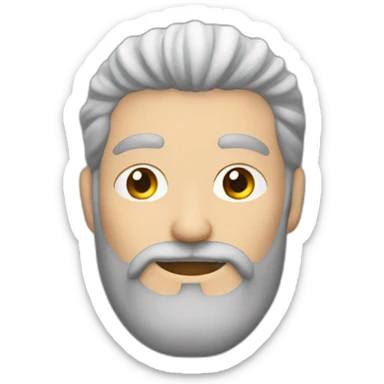 hombre blanco de pelo rojizo largo y barba rojiza sticker