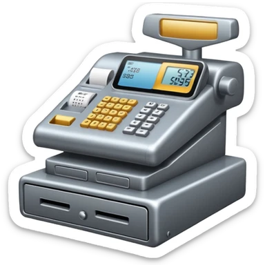 POV of a cash register sticker