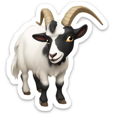 Fainting goat sticker