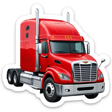 Freightliner 18 wheeler  sticker