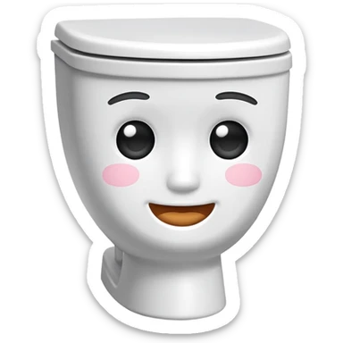 skibidi toilet with a face sticker