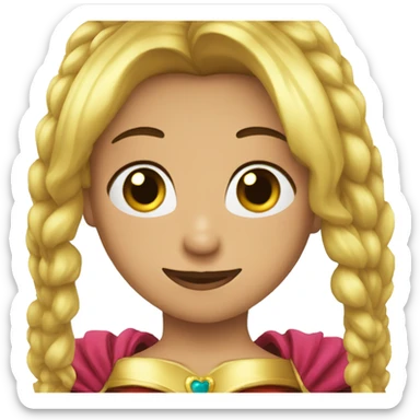 Corazon con una corona sticker