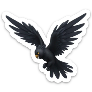 A black wing sticker