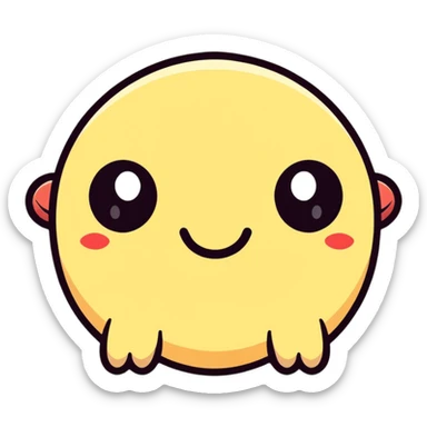 cartoon sticker of a suspicious face with wide eyes and mouth open in disbelief, 'what the hell' vibe sticker