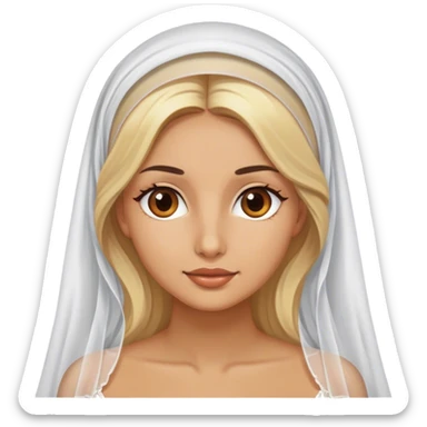 blonde model with brown eyes, Italy honeymoon  sticker