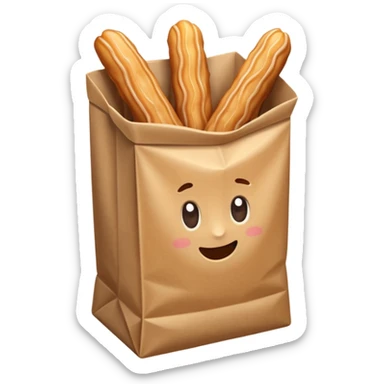 churros dans un paquet sticker