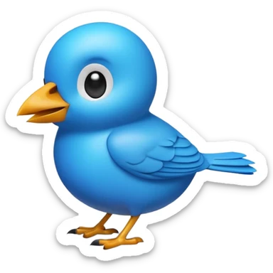 
3D emoji of a small bird, in Apple Memoji style. Soft studio lighting, glossy finish, black background, minimalistic and centered composition.
 sticker