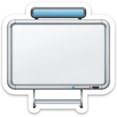 whiteboard in classroo sticker