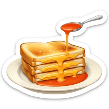 grilled cheese and tomato soup sticker