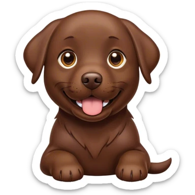 Chocolate Labrador  sticker