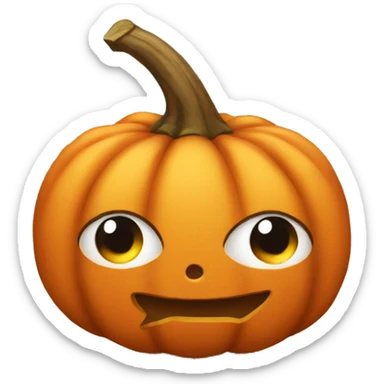cute fall pumpkin  sticker