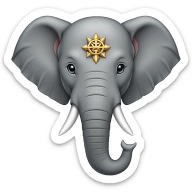 Game of thrones style elephant Sigil  sticker