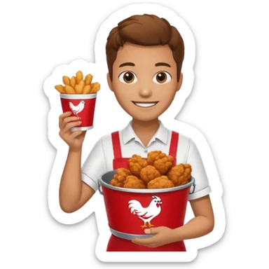 A KFC with 🥹 this for the face sticker