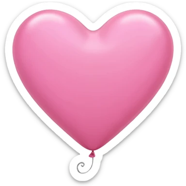 pink heart balloons sticker