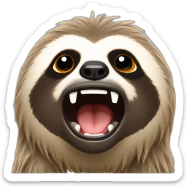 Drought sloth is screaming sticker
