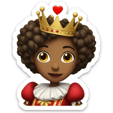 Queen of Hearts sticker