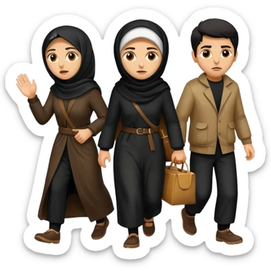 fleeing Iranians sticker