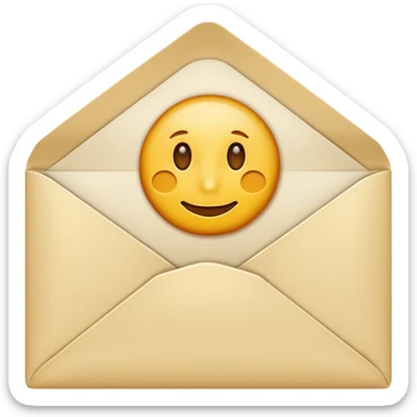 sealed envelope, classic look sticker