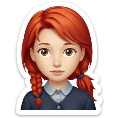 Girl with horse body and have red hair sticker