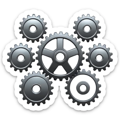 Pignon de mécanique sticker