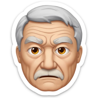 angry grandpa sticker