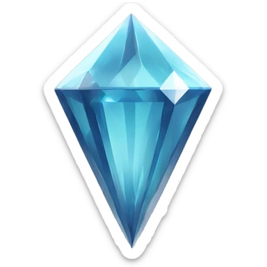 vertical line inside a geometrical diamond sticker