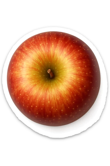 mela vista dall'alto sticker