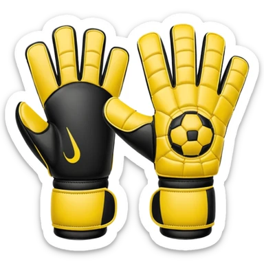 open goalkeeper gloves sticker