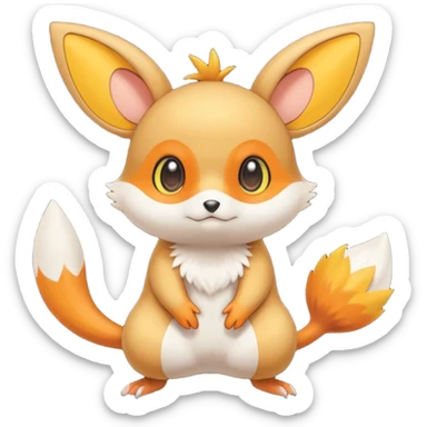 Dedenne-Victini-Buizel-fusion sticker