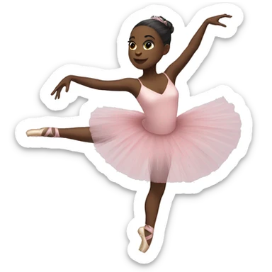 Black ballerina  sticker