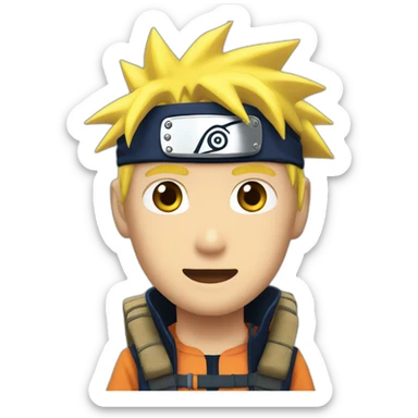 Naruto tout seul sticker